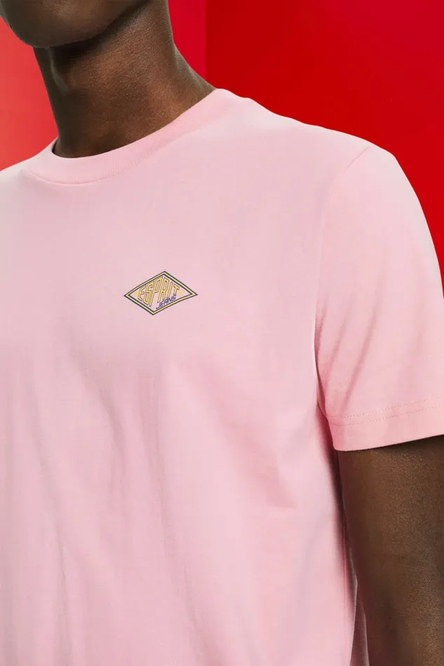 TShirts Polos Men Esprit Logo TShirt Pink