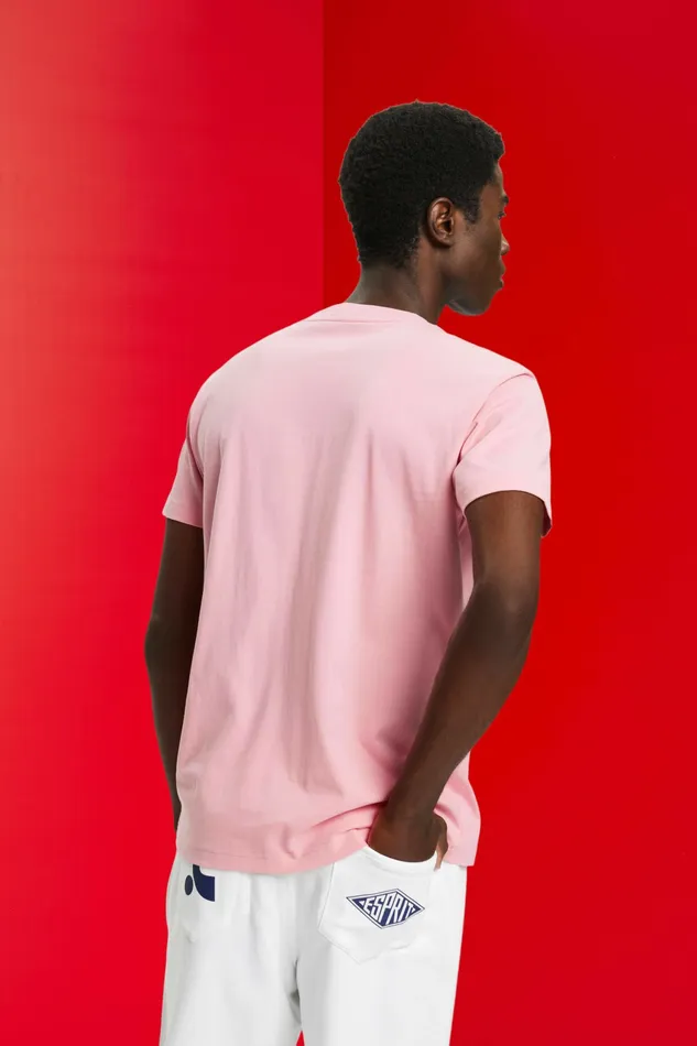 TShirts Polos Men Esprit Logo TShirt Pink