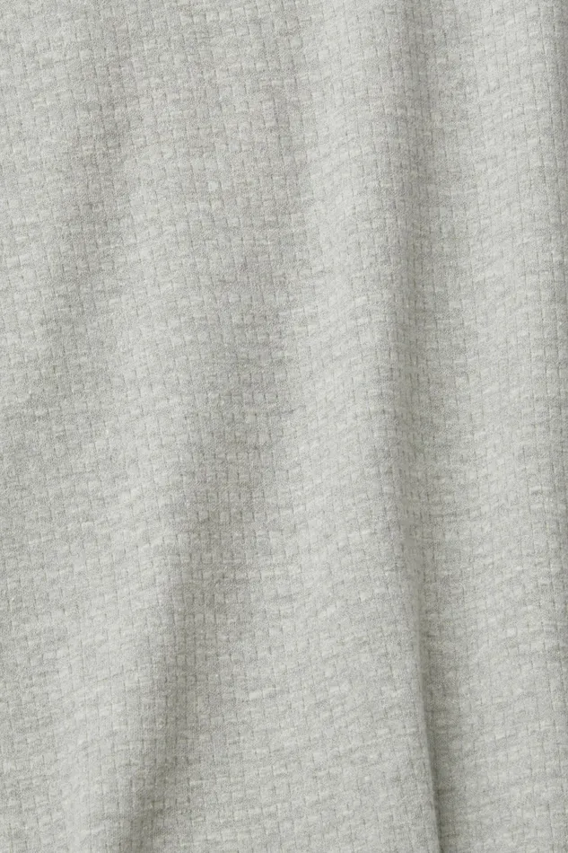 TShirts Polos Men Esprit Ribbed Long Sleeve Top Light Grey