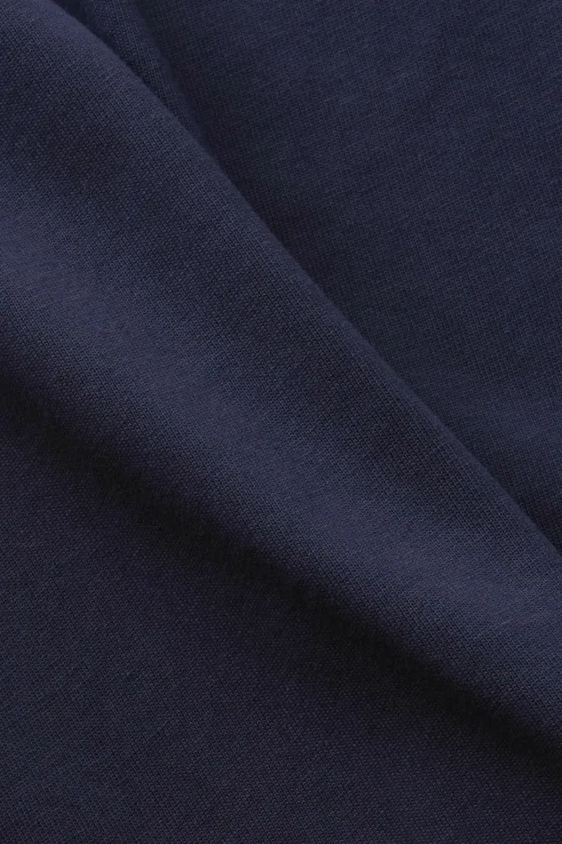 TShirts Polos Men Esprit Unisex Logo Cotton Jersey TShirt Navy