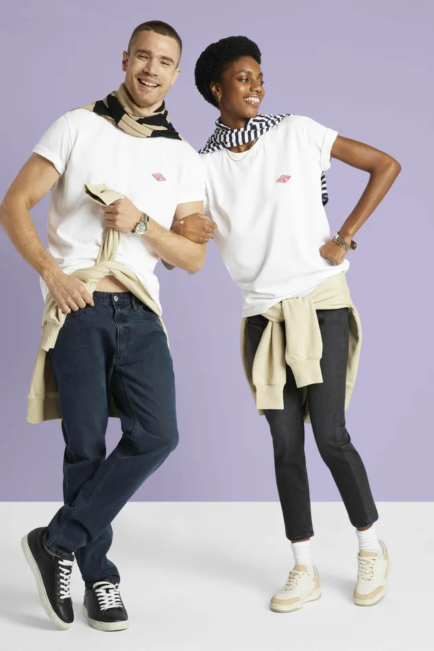 TShirts Polos Men Esprit Unisex Logo CottonJersey TShirt White