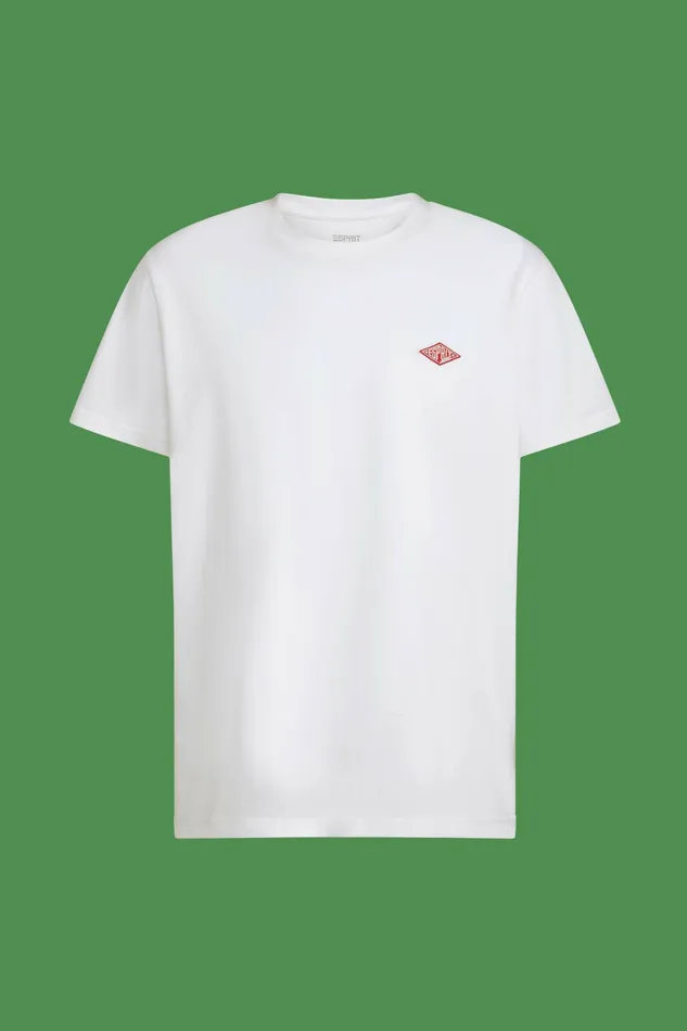TShirts Polos Men Esprit Unisex Logo CottonJersey TShirt White