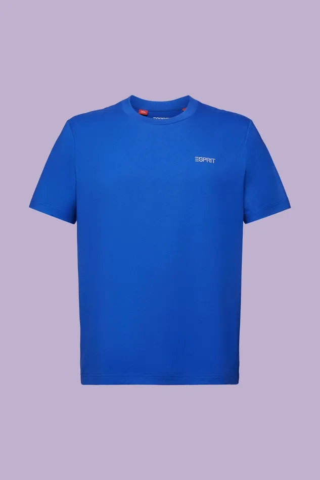 TShirts Polos Men Esprit Unisex Logo TShirt Bright Blue