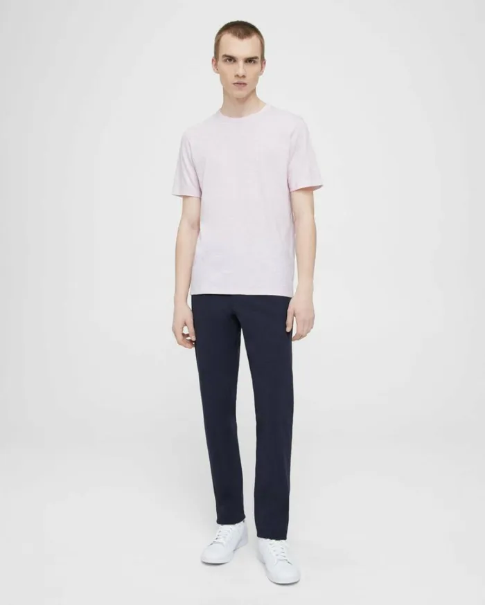 Tshirts Polos Men Theory Essential Tee In Cosmos Slub Cotton Cradle Pink Tshirts Polos Men Theory Essential Tee In Cosmos Slub Cotton Cradle Pink