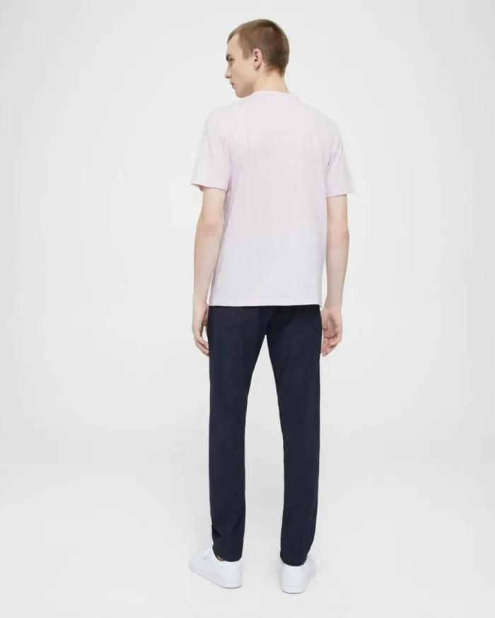 Tshirts Polos Men Theory Essential Tee In Cosmos Slub Cotton Cradle Pink Tshirts Polos Men Theory Essential Tee In Cosmos Slub Cotton Cradle Pink