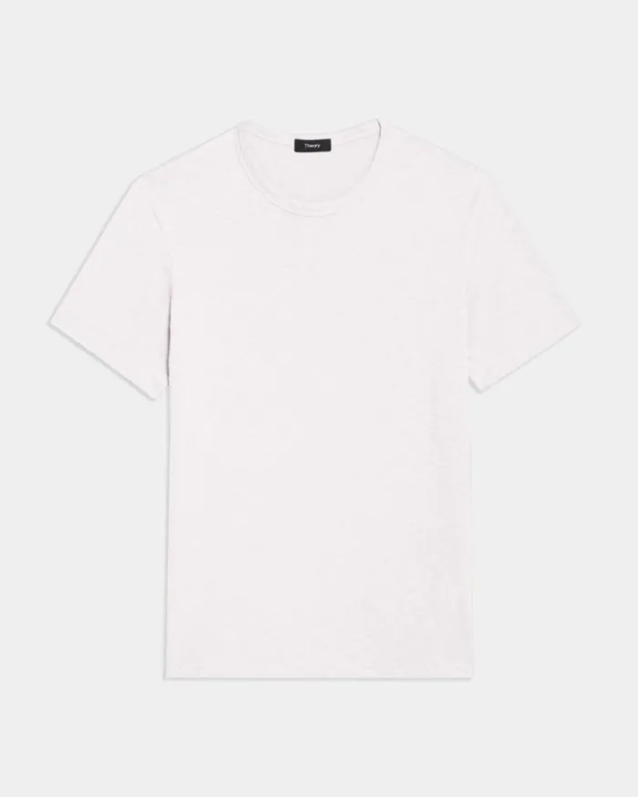 Tshirts Polos Men Theory Essential Tee In Cosmos Slub Cotton Cradle Pink Tshirts Polos Men Theory Essential Tee In Cosmos Slub Cotton Cradle Pink