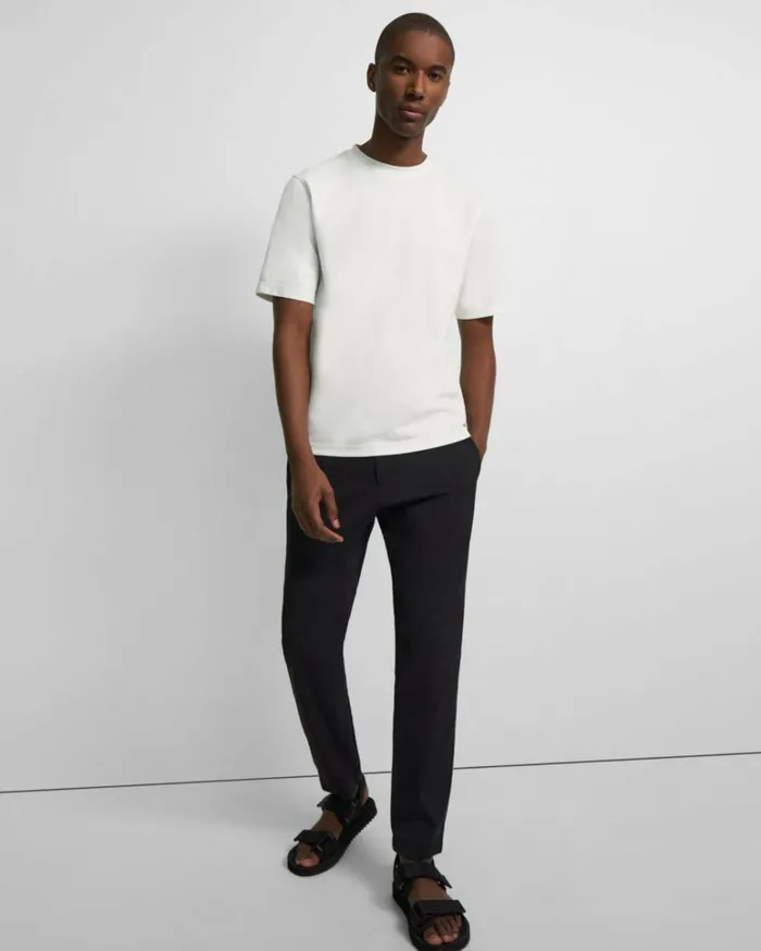 Tshirts Polos Men Theory Ryder Tee In Relay Jersey White Tshirts Polos Men Theory Ryder Tee In Relay Jersey White