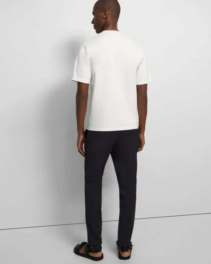 Tshirts Polos Men Theory Ryder Tee In Relay Jersey White Tshirts Polos Men Theory Ryder Tee In Relay Jersey White