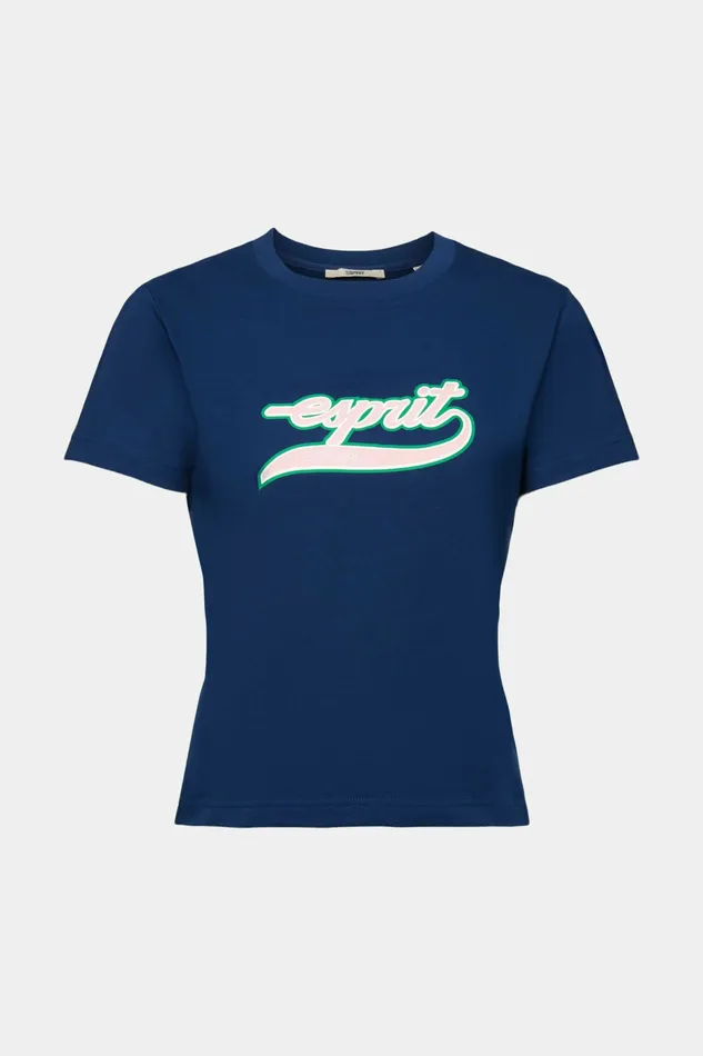 TShirts Tops Women Esprit Logo Cotton TShirt Ink