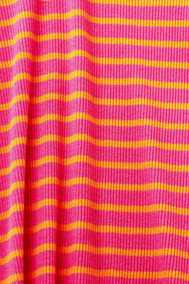 TShirts Tops Women Esprit Striped LongSleeve Turtleneck New Pink Fuchsia