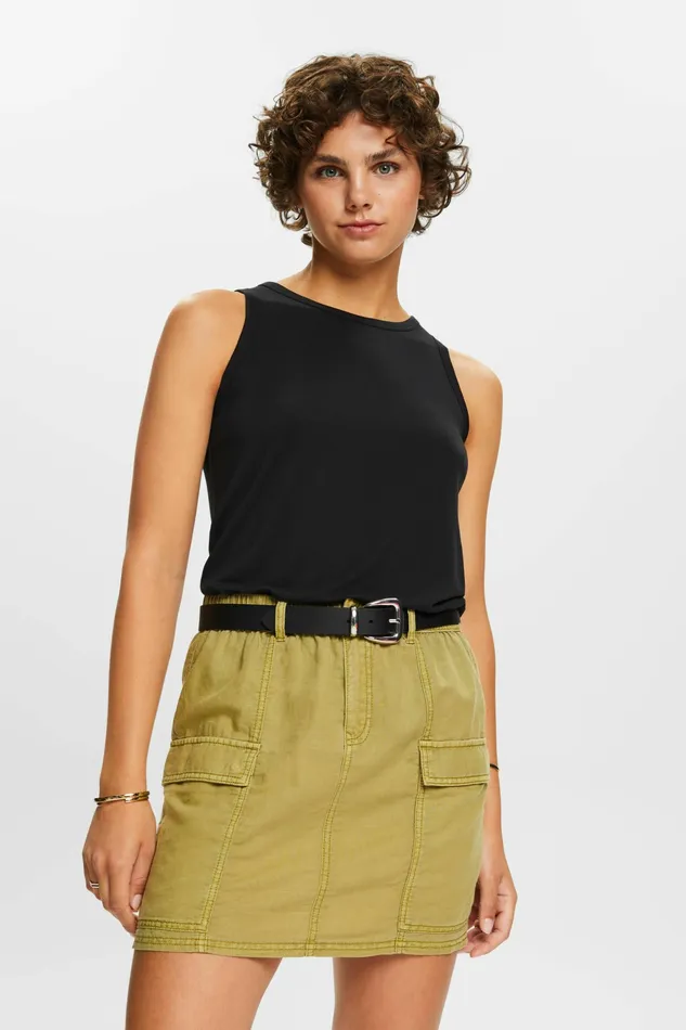 TShirts Tops Women Esprit Viscose Vest Top Black