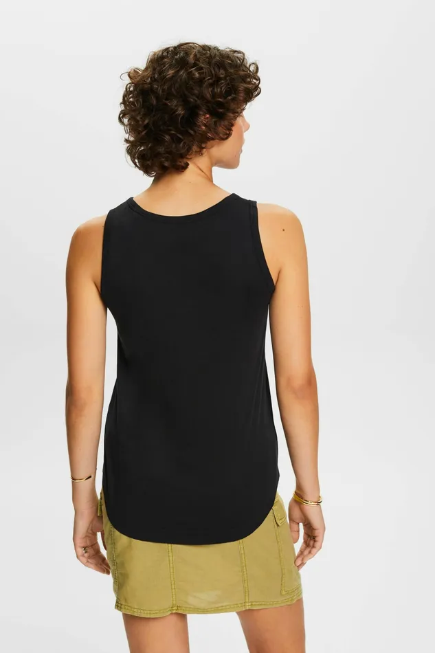 TShirts Tops Women Esprit Viscose Vest Top Black
