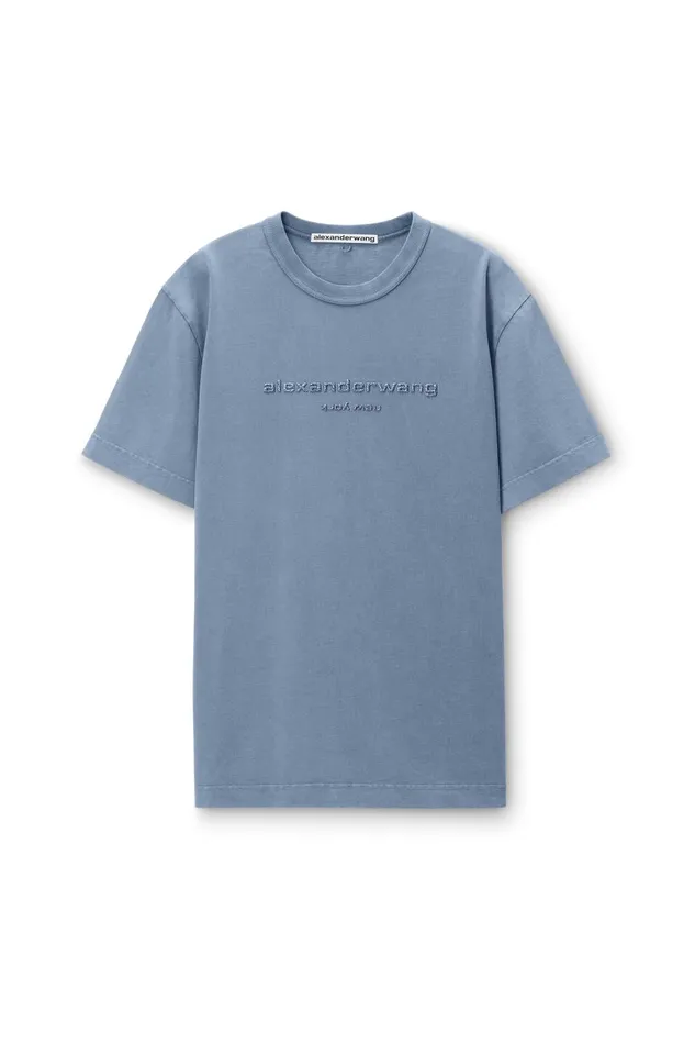 TShirts WomenMen Alexander Wang Glitter Puff Logo Tee In Cotton