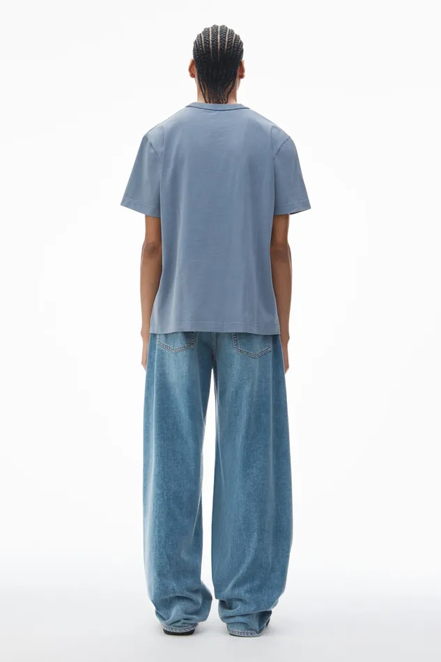 TShirts WomenMen Alexander Wang Glitter Puff Logo Tee In Cotton