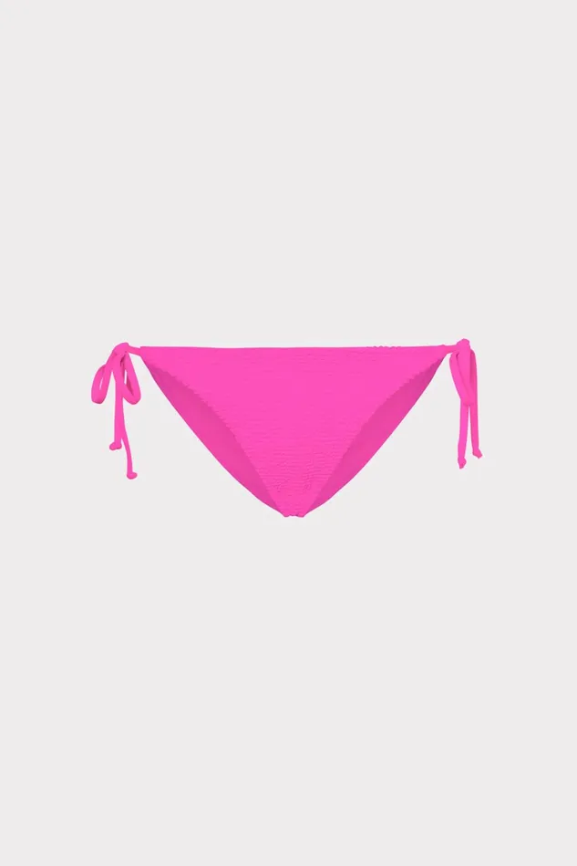 Textured Bikini Bottom Neon Pink Women Milly Swim and Coverups