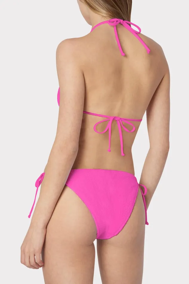 Textured Bikini Bottom Neon Pink Women Milly Swim and Coverups