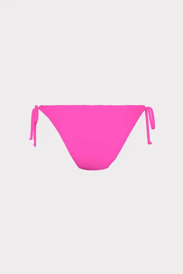 Textured Bikini Bottom Neon Pink Women Milly Swim and Coverups