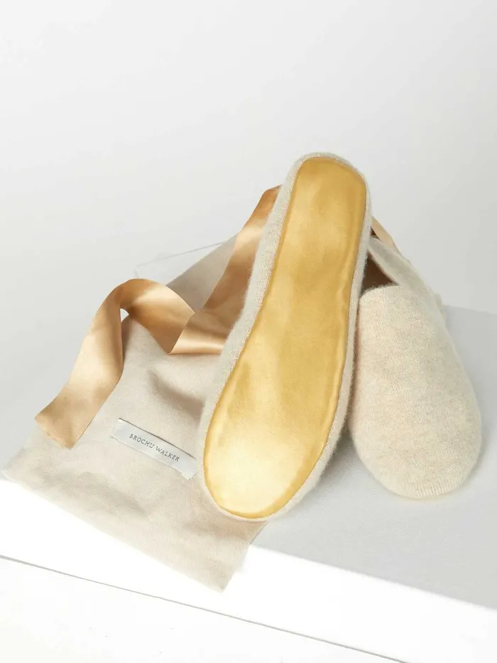 The Luxe Slipper Socks Bisque Melange Women Brochu Walker Loungewear
