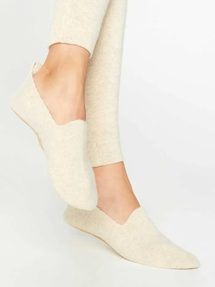 The Luxe Slipper Socks Bisque Melange Women Brochu Walker Loungewear