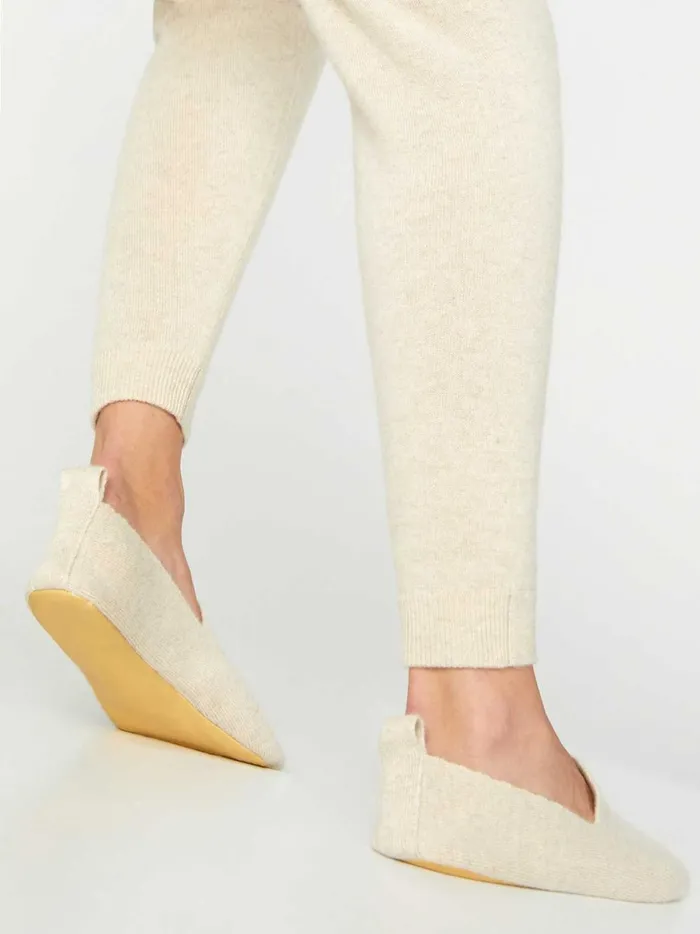 The Luxe Slipper Socks Bisque Melange Women Brochu Walker Loungewear