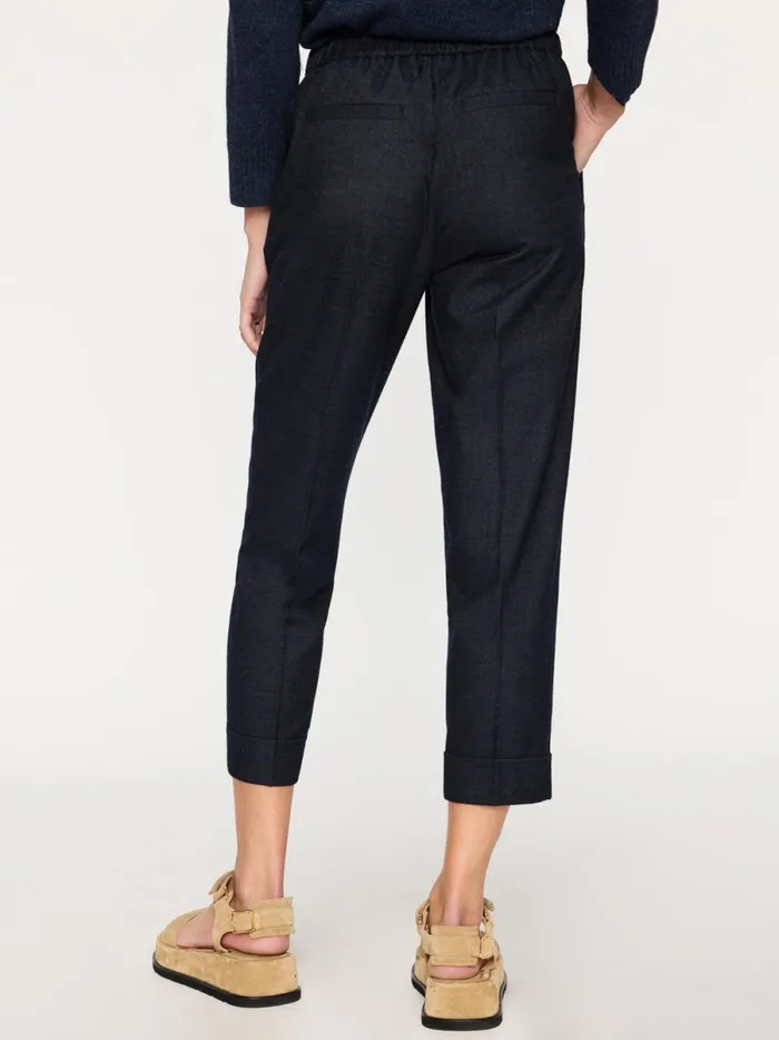 The Westport Brushed Pant Navy Mlange Women Brochu Walker Bottoms