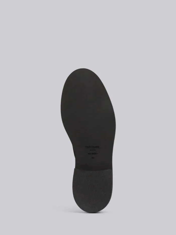 Thom Browne Calf Leather Micro Sole Uniform Shoe Black Women Brogues and Loafers
