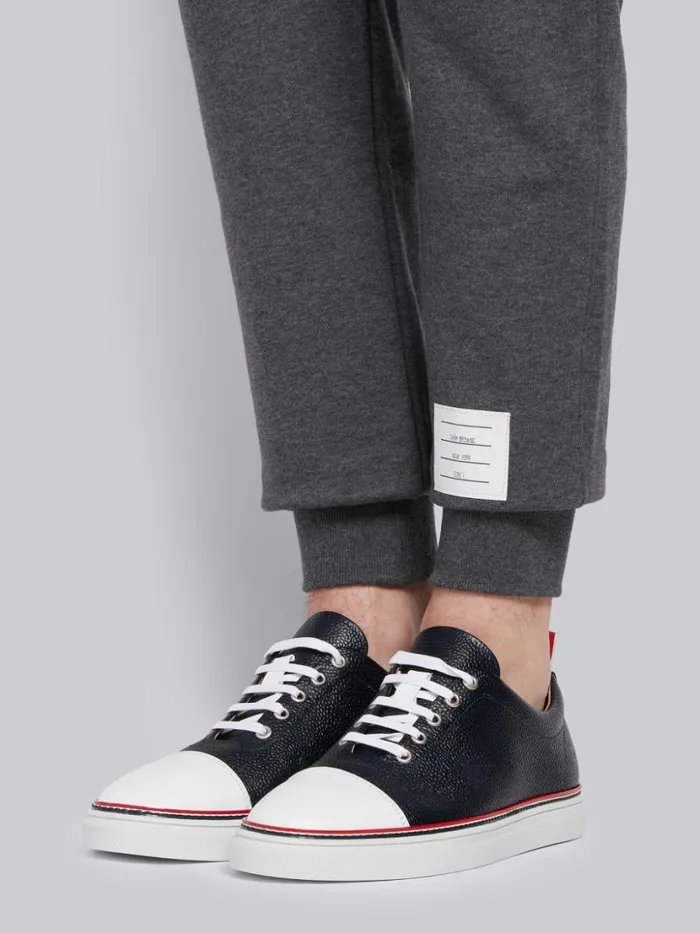Thom Browne Classic Cotton Loopback Jersey 4bar Sweatpant Dark Grey Men Sweats Thom Browne Classic Cotton Loopback Jersey 4bar Sweatpant Dark Grey Men Sweats