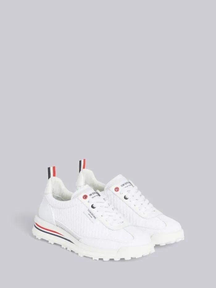 Thom Browne Heavy Athletic Mesh Tech Runner White Women Sneakers