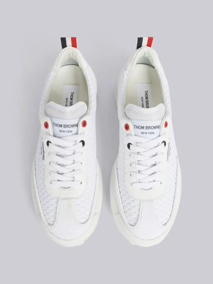 Thom Browne Heavy Athletic Mesh Tech Runner White Women Sneakers