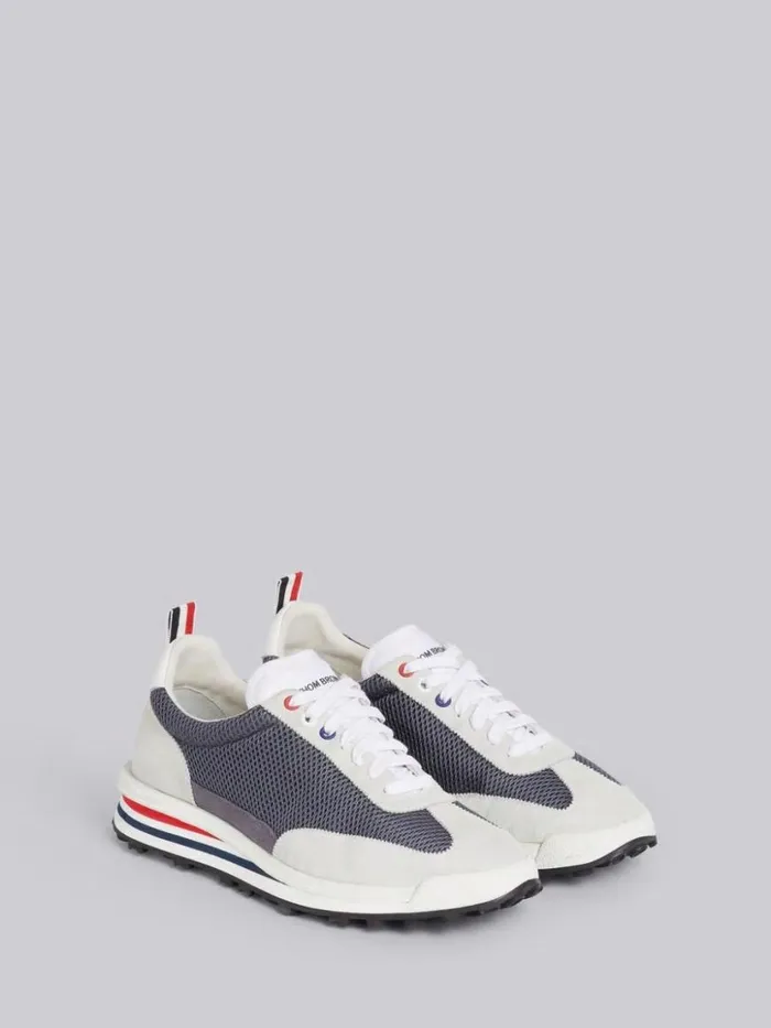 Thom Browne Nylon Tech Runner Dark Grey Men Sneakers Thom Browne Nylon Tech Runner Dark Grey Men Sneakers