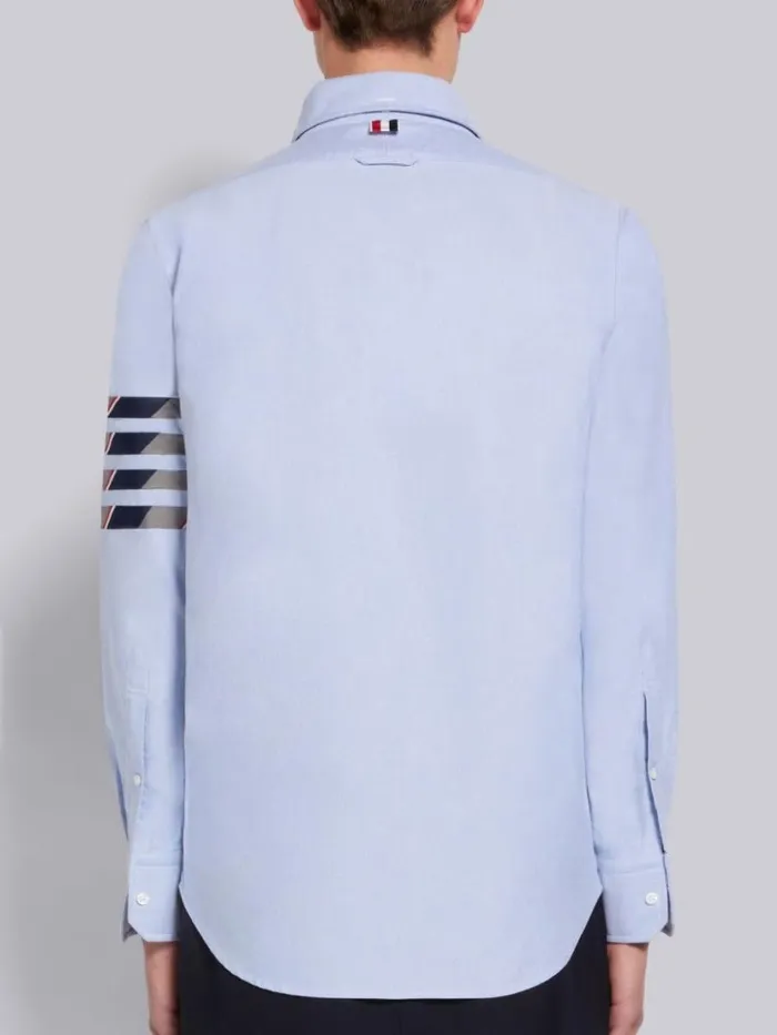 Thom Browne Oxford Seamed 4bar Straight Fit Shirt Light Blue Men Shirting
