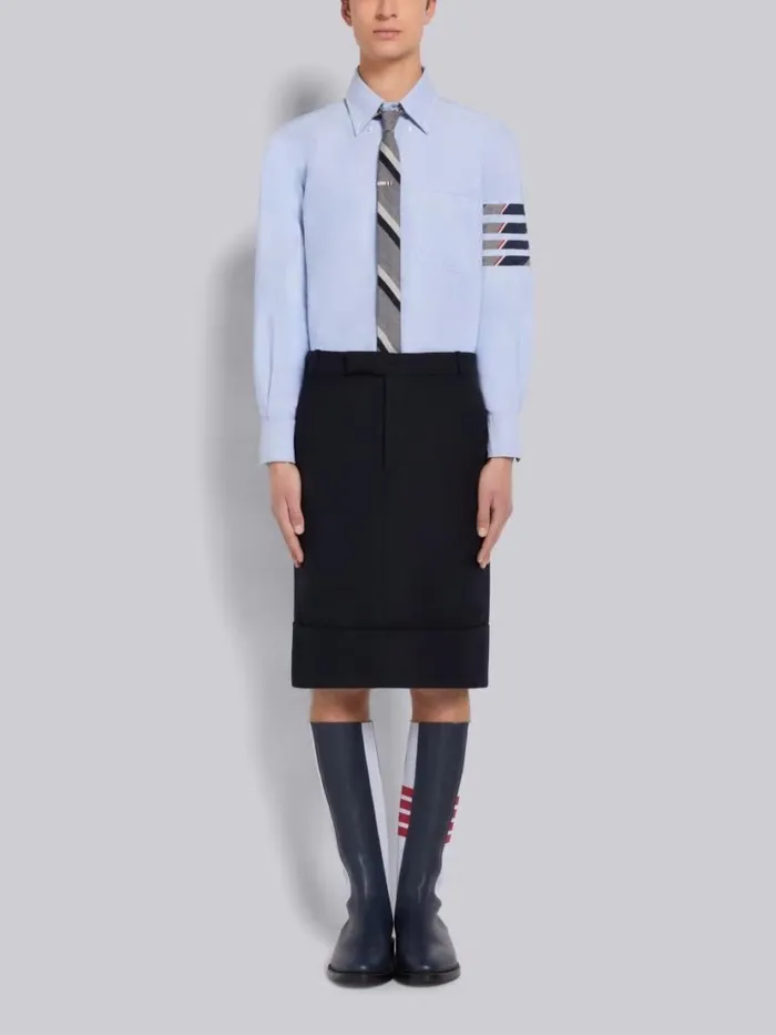 Thom Browne Oxford Seamed 4bar Straight Fit Shirt Light Blue Men Shirting