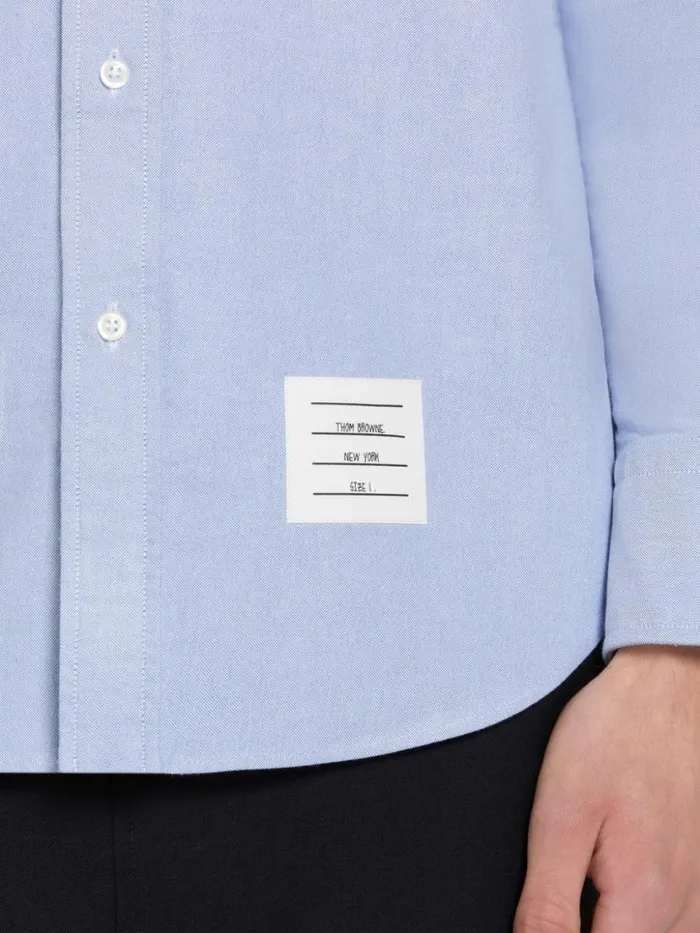Thom Browne Oxford Seamed 4bar Straight Fit Shirt Light Blue Men Shirting