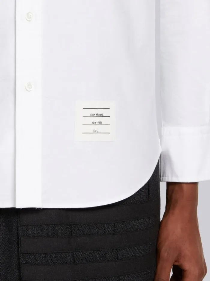Thom Browne Oxford Seamed 4bar Straight Fit Shirt White Men Shirting