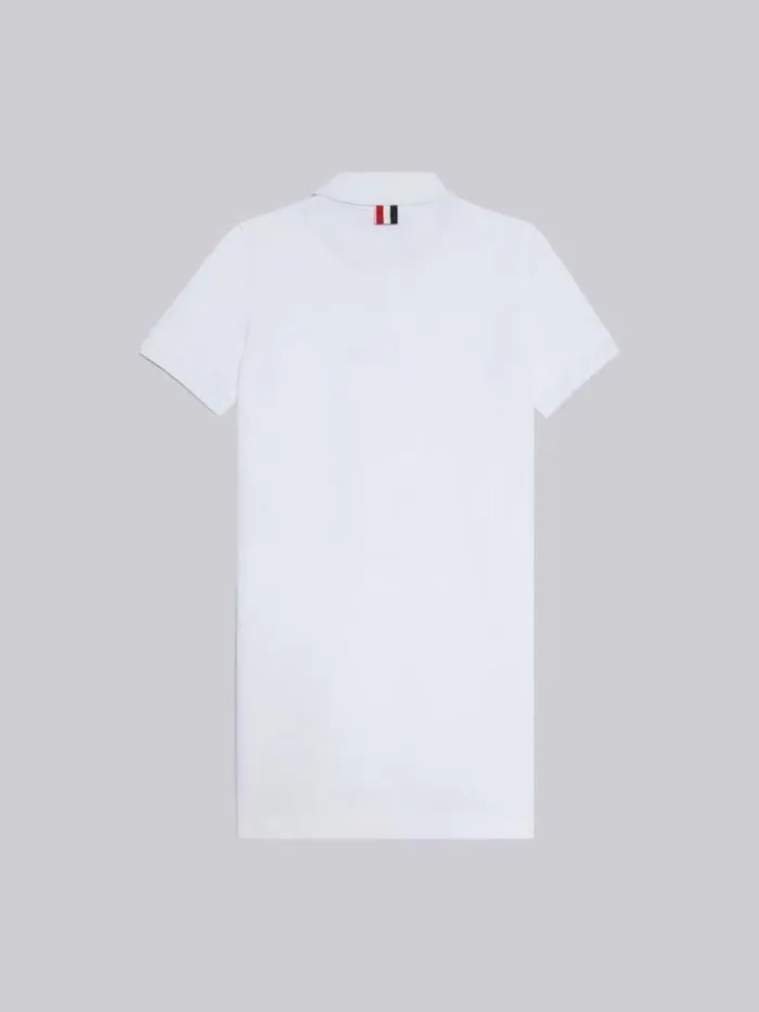 Thom Browne Pique Shortsleeved Polo Dress White Girls Sweats And Tshirt