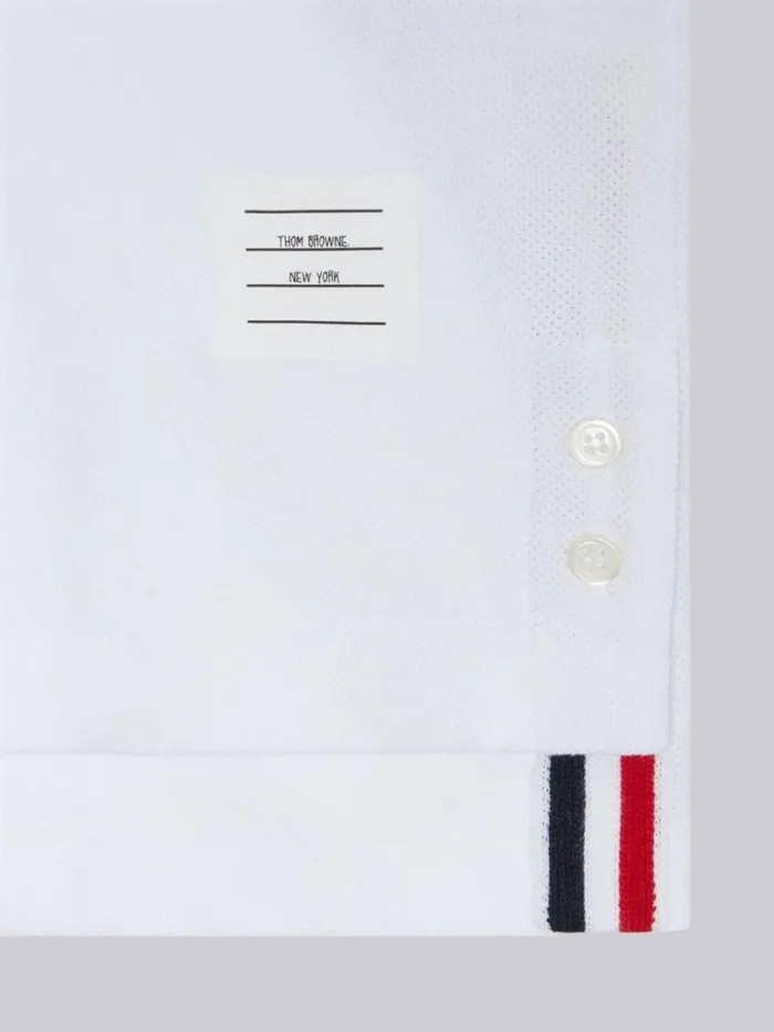 Thom Browne Pique Shortsleeved Polo Dress White Girls Sweats And Tshirt