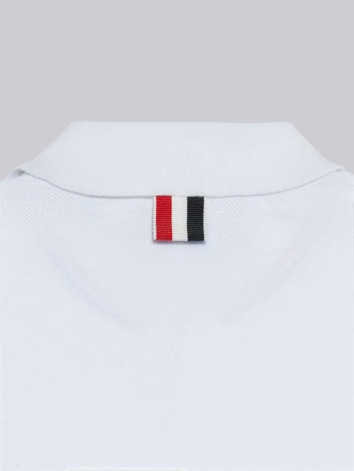 Thom Browne Pique Shortsleeved Polo Dress White Girls Sweats And Tshirt