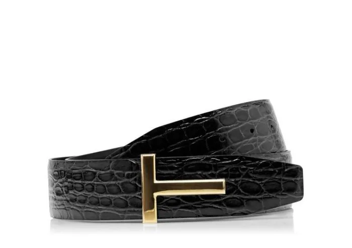 Tom Ford Belts CROCODILE T ICON BELT 8211 Men