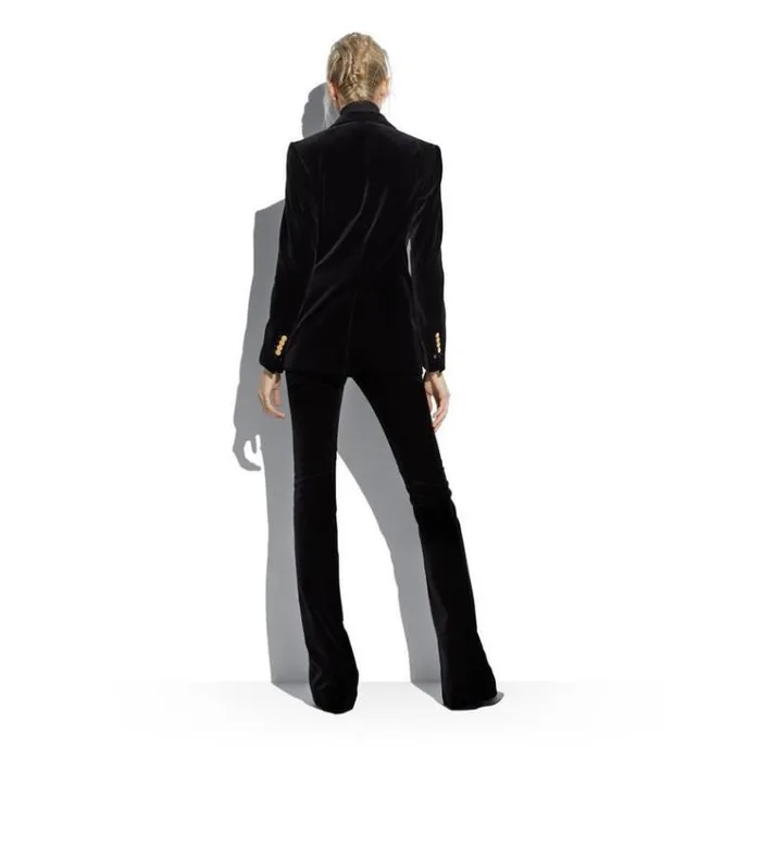 Tom Ford Jackets COTTON VELVET JACKET Black 8211 Women Tom Ford Jackets COTTON VELVET JACKET Black 8211 Women