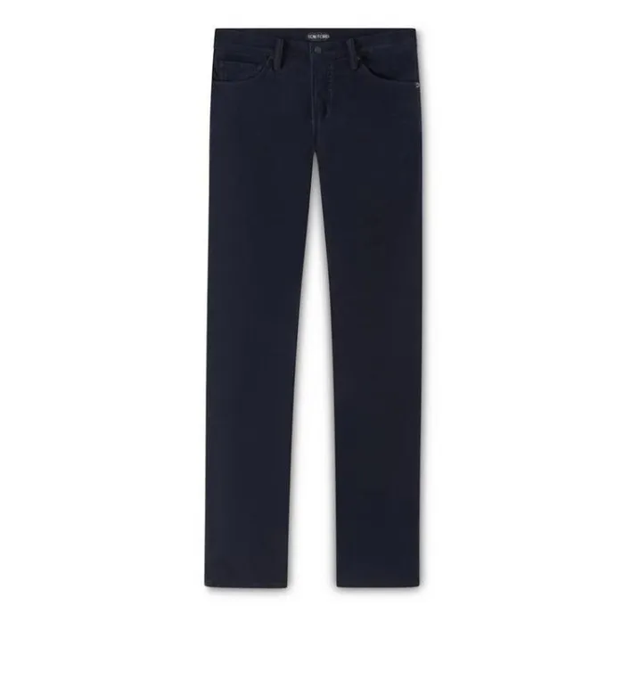 Tom Ford Jeans SLIM FIT MOLESKIN STRETCH DENIM Navy 8211 Men