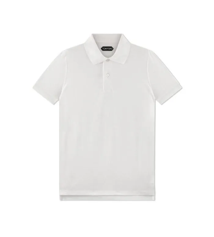 Tom Ford Knitwear TOWELLING POLO White 8211 Men