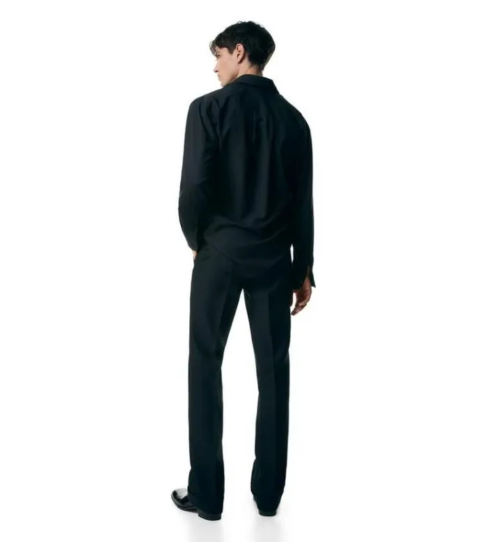 Tom Ford Shirts ENZYMED SILK POPLIN SLIM FIT SHIRT Black 8211 Men Tom Ford Shirts ENZYMED SILK POPLIN SLIM FIT SHIRT Black 8211 Men