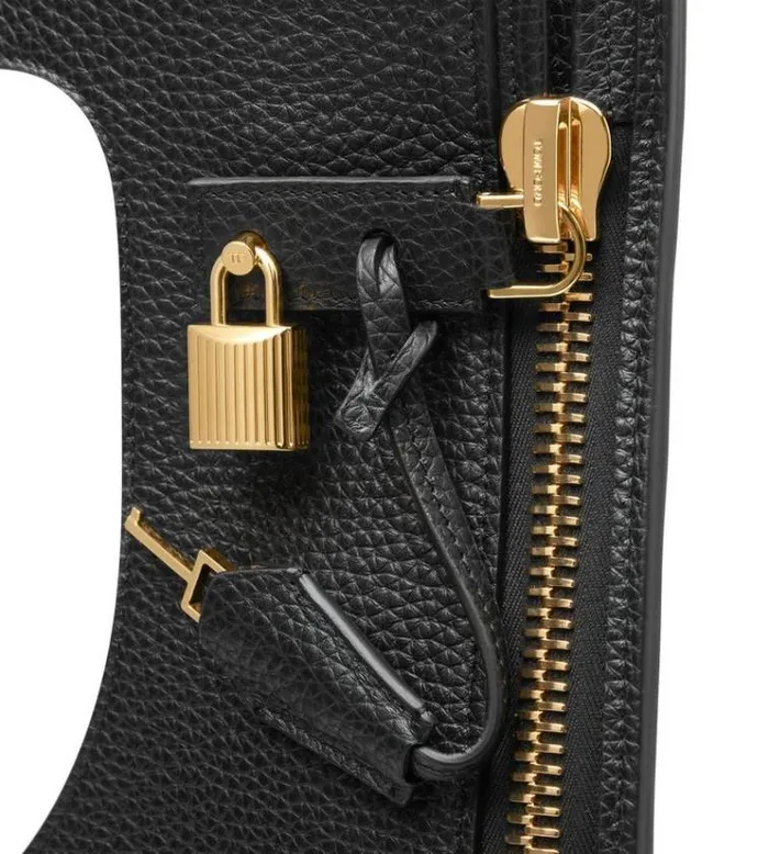 Tom Ford Shoulder Bags GRAIN LEATHER FLAT ALIX BAG Black 8211 Women Tom Ford Shoulder Bags GRAIN LEATHER FLAT ALIX BAG Black 8211 Women