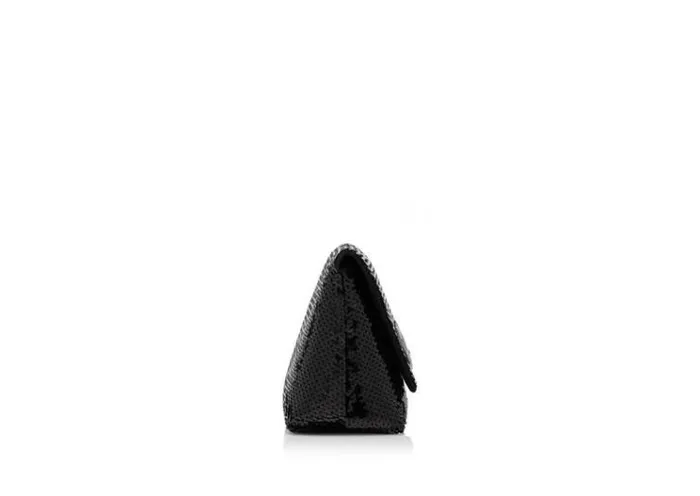Tom Ford Shoulder Bags SEQUIN EMBROIDERY LABEL MINI CHAIN BAG Black 8211 Women Tom Ford Shoulder Bags SEQUIN EMBROIDERY LABEL MINI CHAIN BAG Black 8211 Women