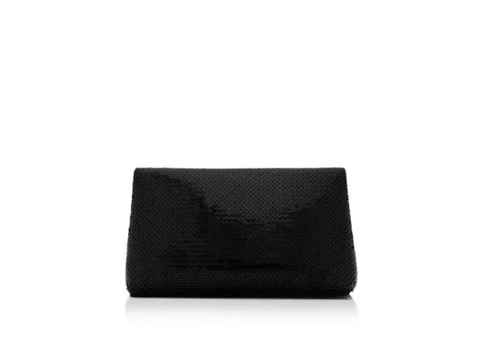Tom Ford Shoulder Bags SEQUIN EMBROIDERY LABEL MINI CHAIN BAG Black 8211 Women Tom Ford Shoulder Bags SEQUIN EMBROIDERY LABEL MINI CHAIN BAG Black 8211 Women