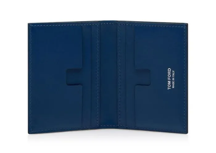 Tom Ford Small Leather Goods GLOSSY PRINTED CROC FOLDING CARDHOLDER 8211 Men Tom Ford Small Leather Goods GLOSSY PRINTED CROC FOLDING CARDHOLDER 8211 Men
