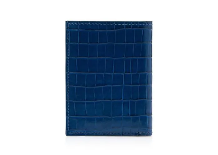 Tom Ford Small Leather Goods GLOSSY PRINTED CROC FOLDING CARDHOLDER 8211 Men Tom Ford Small Leather Goods GLOSSY PRINTED CROC FOLDING CARDHOLDER 8211 Men