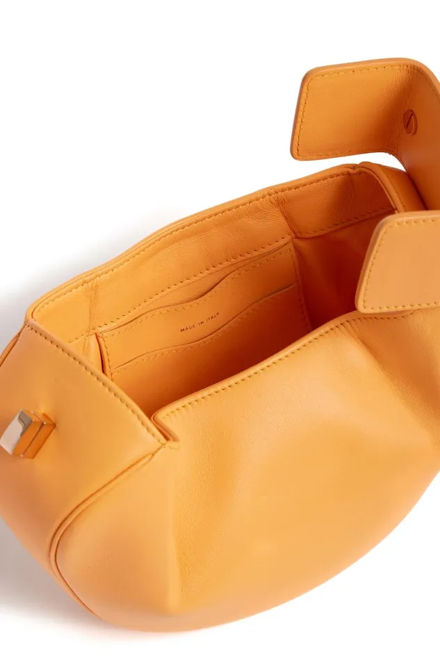 Top Handles Women Gabriela Hearst Demi Bag In Fluorescent Orange Nappa Leather