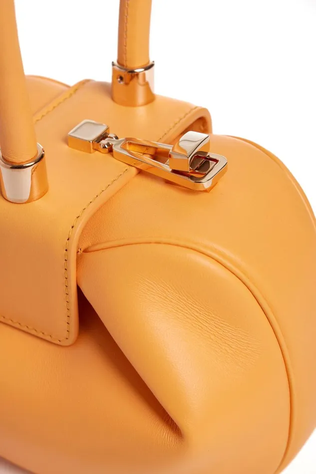Top Handles Women Gabriela Hearst Demi Bag In Fluorescent Orange Nappa Leather