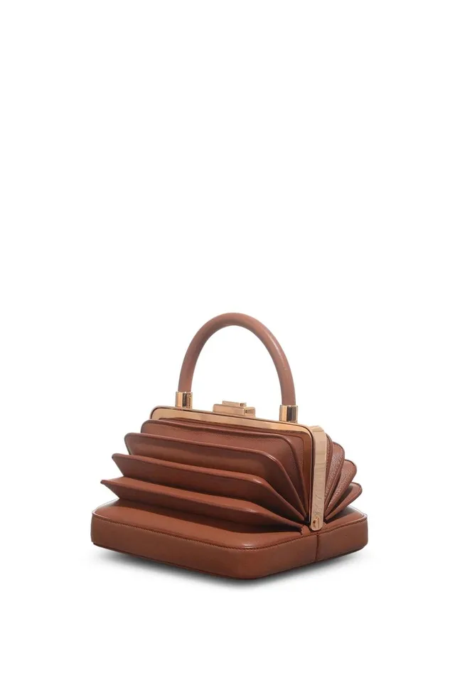 Top Handles Women Gabriela Hearst Diana Bag In Cognac Nappa Leather